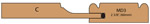 Allstyle Cabinet Doors: cutaway of Radison Kitchen Cabinet Door